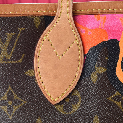 Louis Vuitton Monogram Roses Neverfull MM 12 of 16