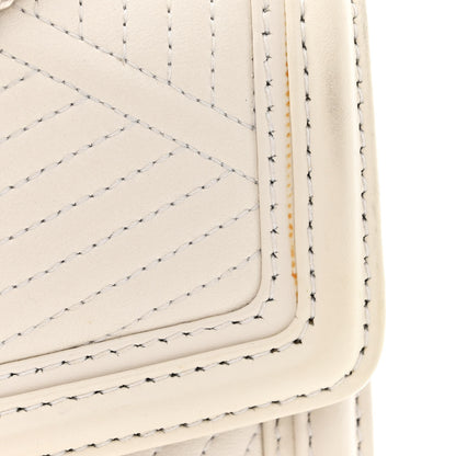Bulgari Quilted Nappa Smooth Calfskin Serpenti Forever Diamond Blast Shoulder Bag Ivory 11 of 13