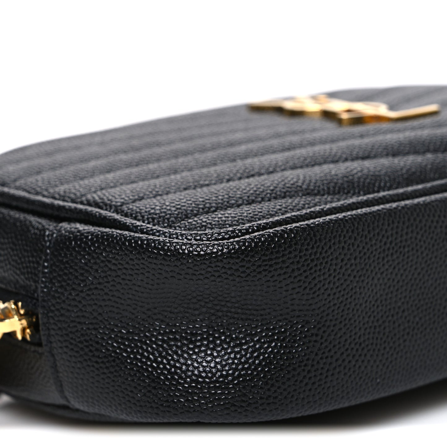 Grain De Poudre Matelasse Monogram Mini Lou Camera Bag Black