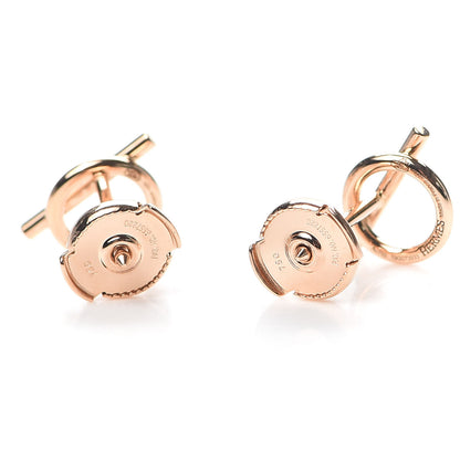 Hermes 18K Rose Gold PM Echappee Earrings 3 of 5