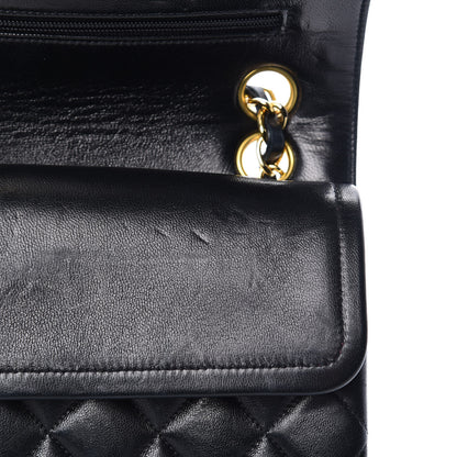 Chanel Lambskin Quilted Medium Double Flap Black 13 of 27