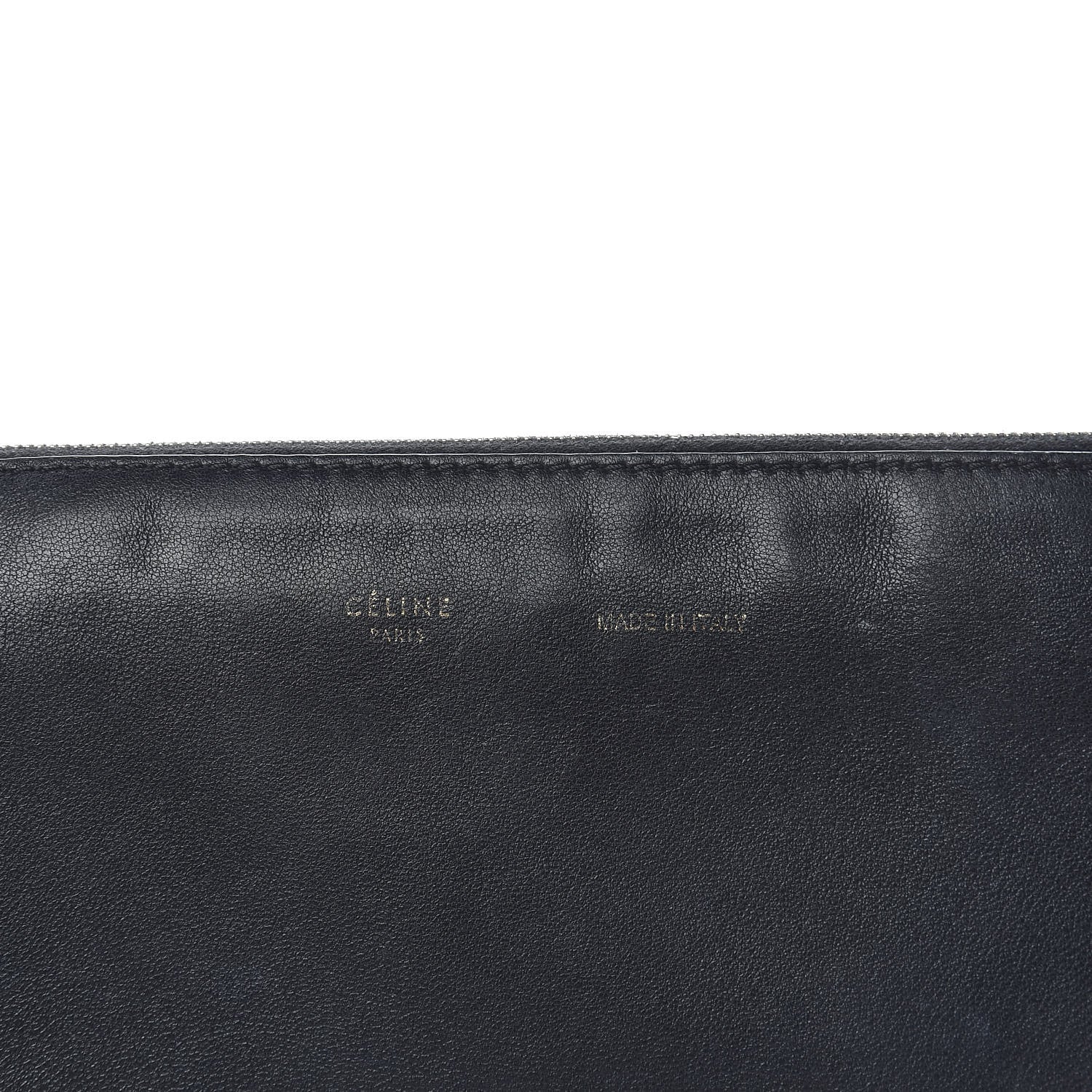Celine Lambskin Soft Trio Zipped Bag Black 10 of 17