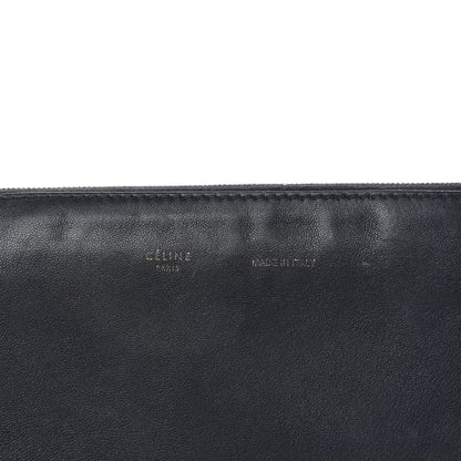 Celine Lambskin Soft Trio Zipped Bag Black 10 of 17