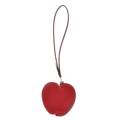 Hermes Tadelakt Tutti Frutti Pomme Coin Purse Wristlet Rouge Vif 1 of 4