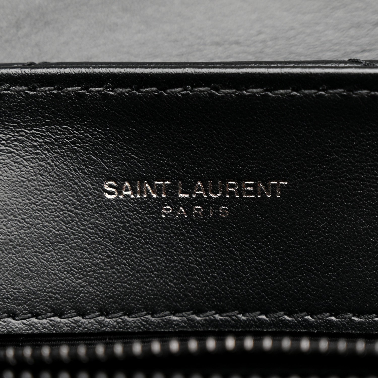 Saint Laurent Calfskin Y Quilted Monogram Monochrome Small Loulou Chain Satchel Black 6 of 13