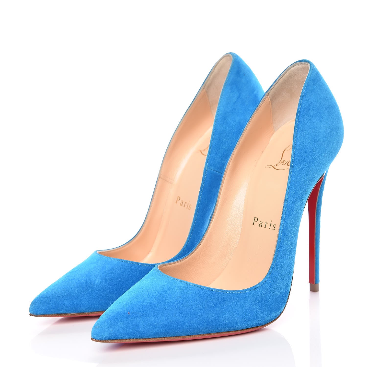 Christian Louboutin Veau Velours So Kate 120 Pumps 35.5 Egyptian Blue 4 of 9