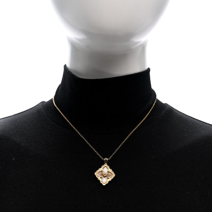 Buccellati 18K Yellow Gold Mother of Pearl Opera Tulle Pendant Necklace 2 of 4
