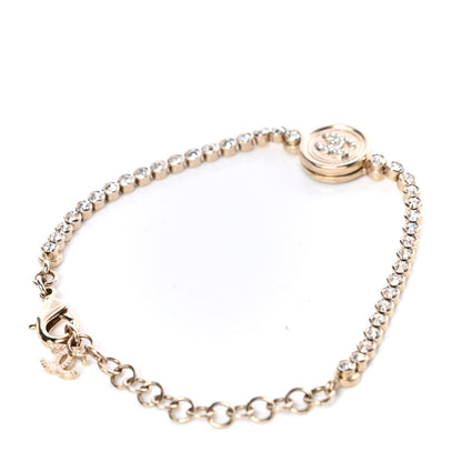 Chanel Crystal CC Chain Bracelet Gold 3 of 5