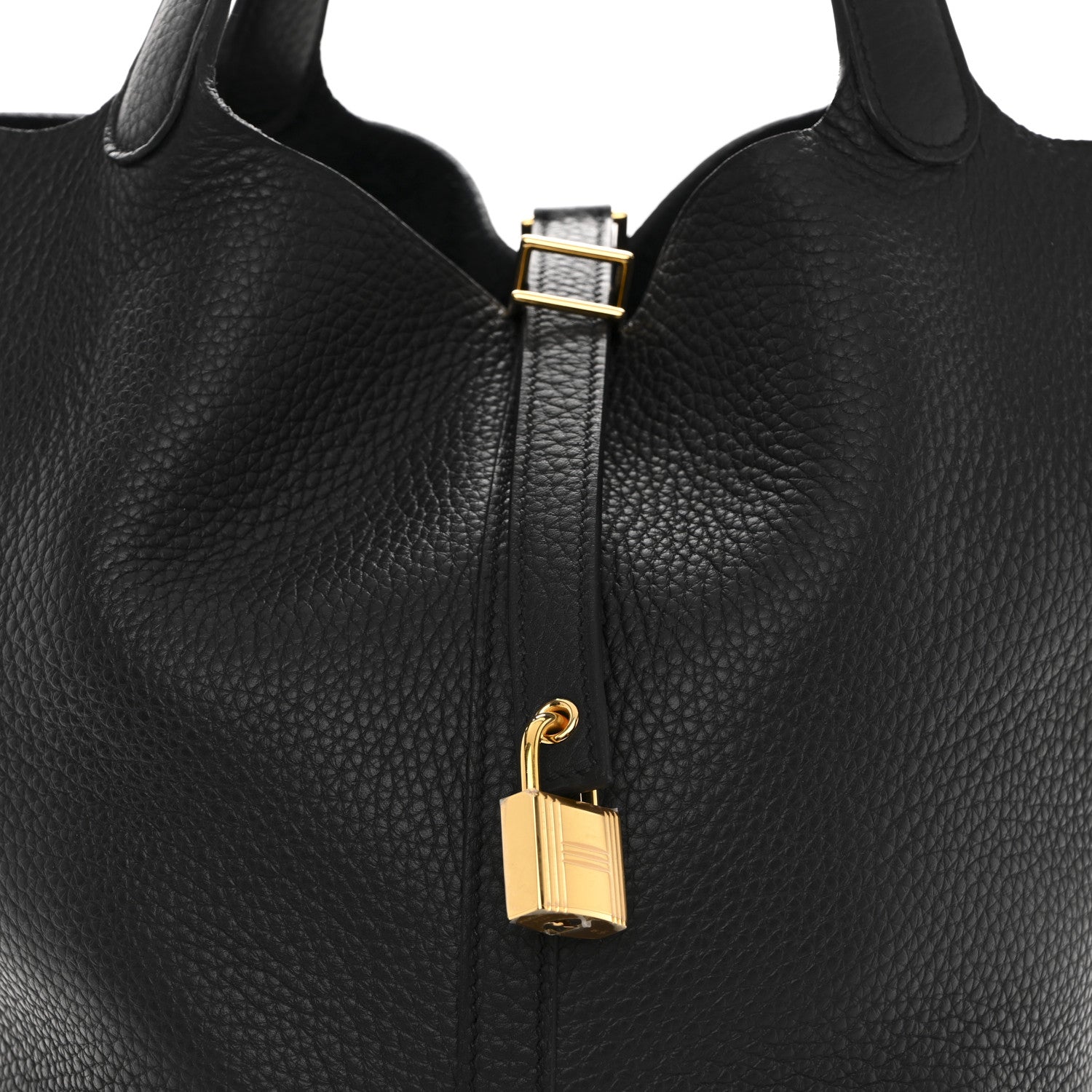 Hermes Taurillon Clemence Picotin Lock 22 MM Black 8 of 10
