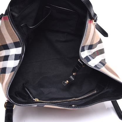 Burberry House Check Small Canterbury Tote Black 5 of 10