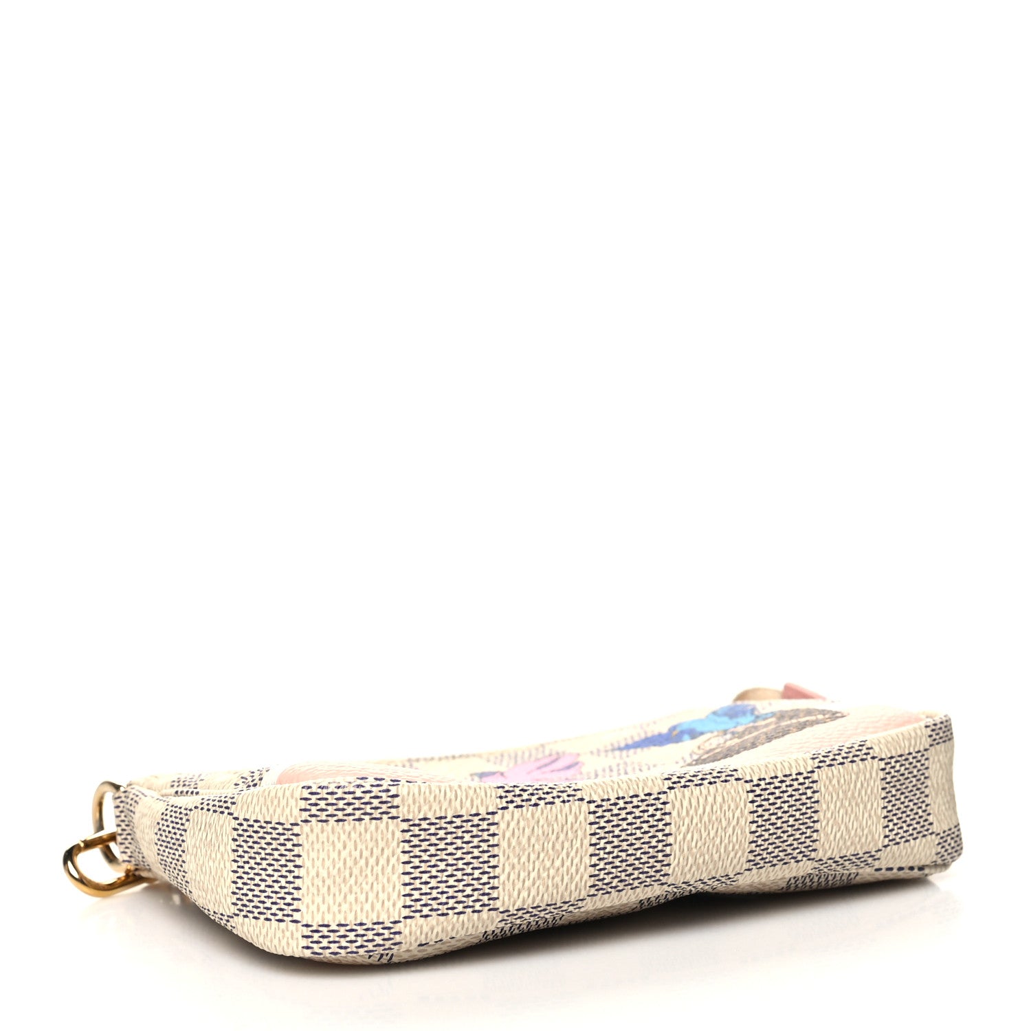 Louis Vuitton Damier Azur 2018 Christmas Animation Mini Pochette Accessories 4 of 9