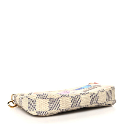 Louis Vuitton Damier Azur 2018 Christmas Animation Mini Pochette Accessories 4 of 9