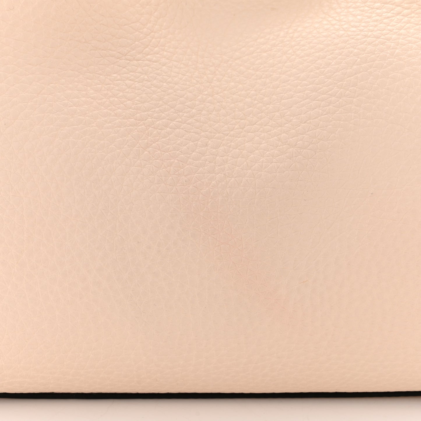 Grained Calfskin Small Rockstud Flip Lock Tote Light Ivory Rubino