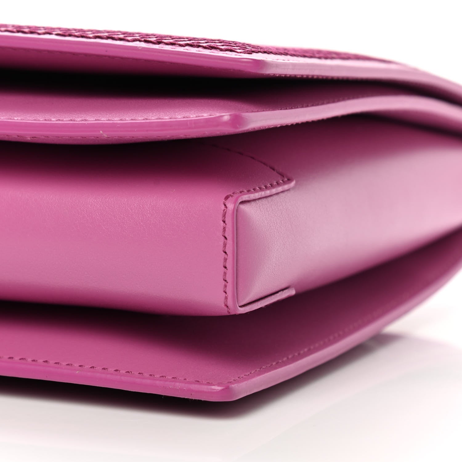 Salvatore Ferragamo Stitched Calfskin Medium Ginny Shoulder Bag Pink 10 of 11