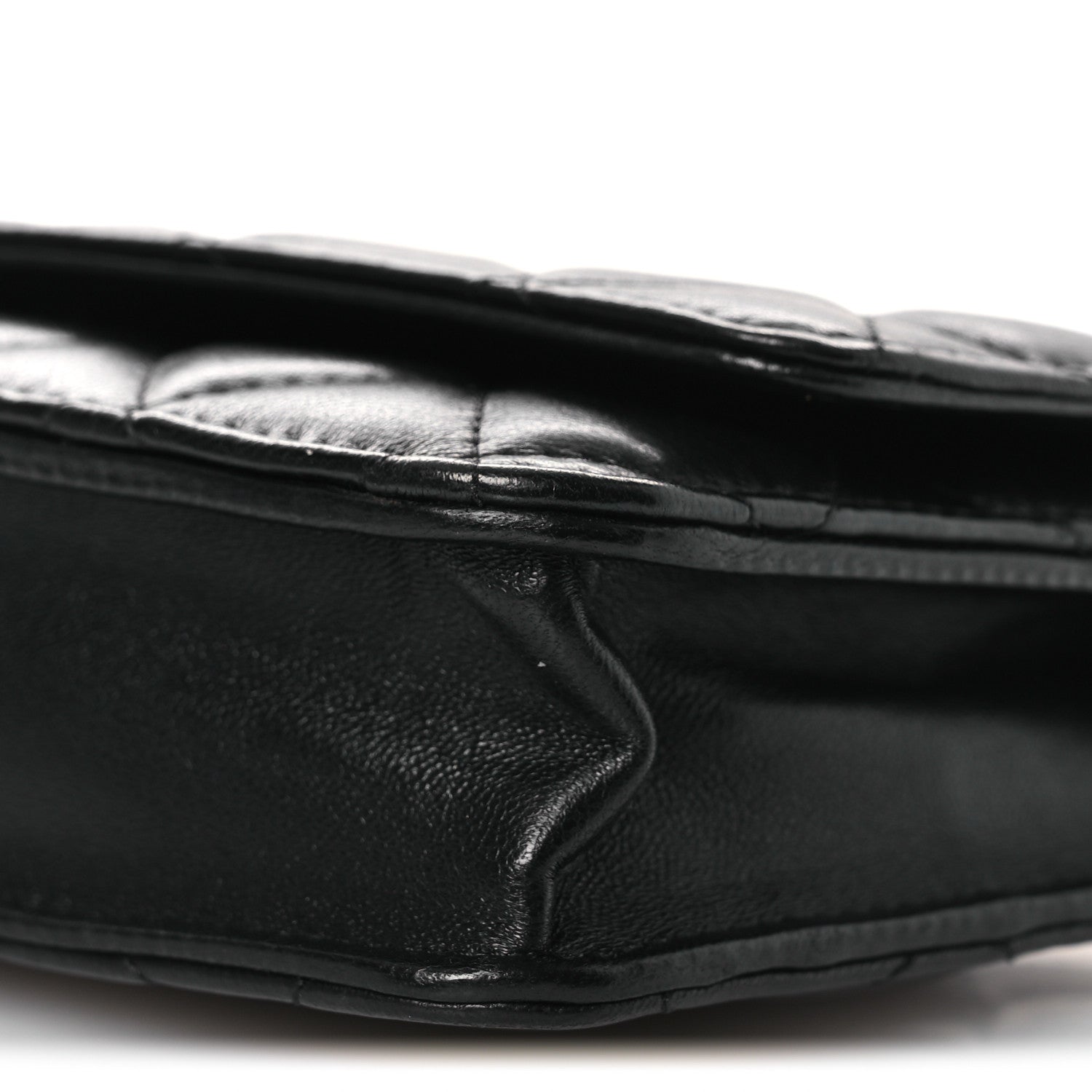 Chanel Lambskin Quilted Wallet On Chain WOC Black 19 of 22