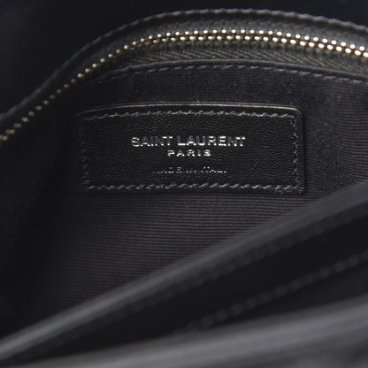 Saint Laurent Calfskin Y Quilted Monogram Toy Loulou Crossbody Bag Black 5 of 10