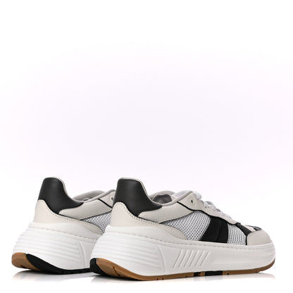 Bottega Veneta Calfskin Technical Mesh Speedster Sneakers 41 White Black 4 of 9