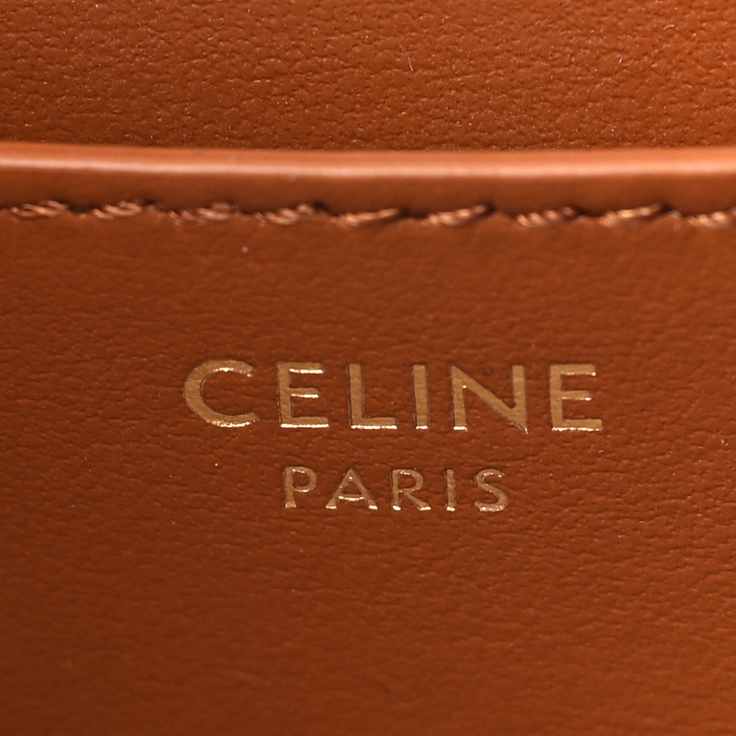 Celine Smooth Calfskin Tabou Clutch On Strap Tan 6 of 8