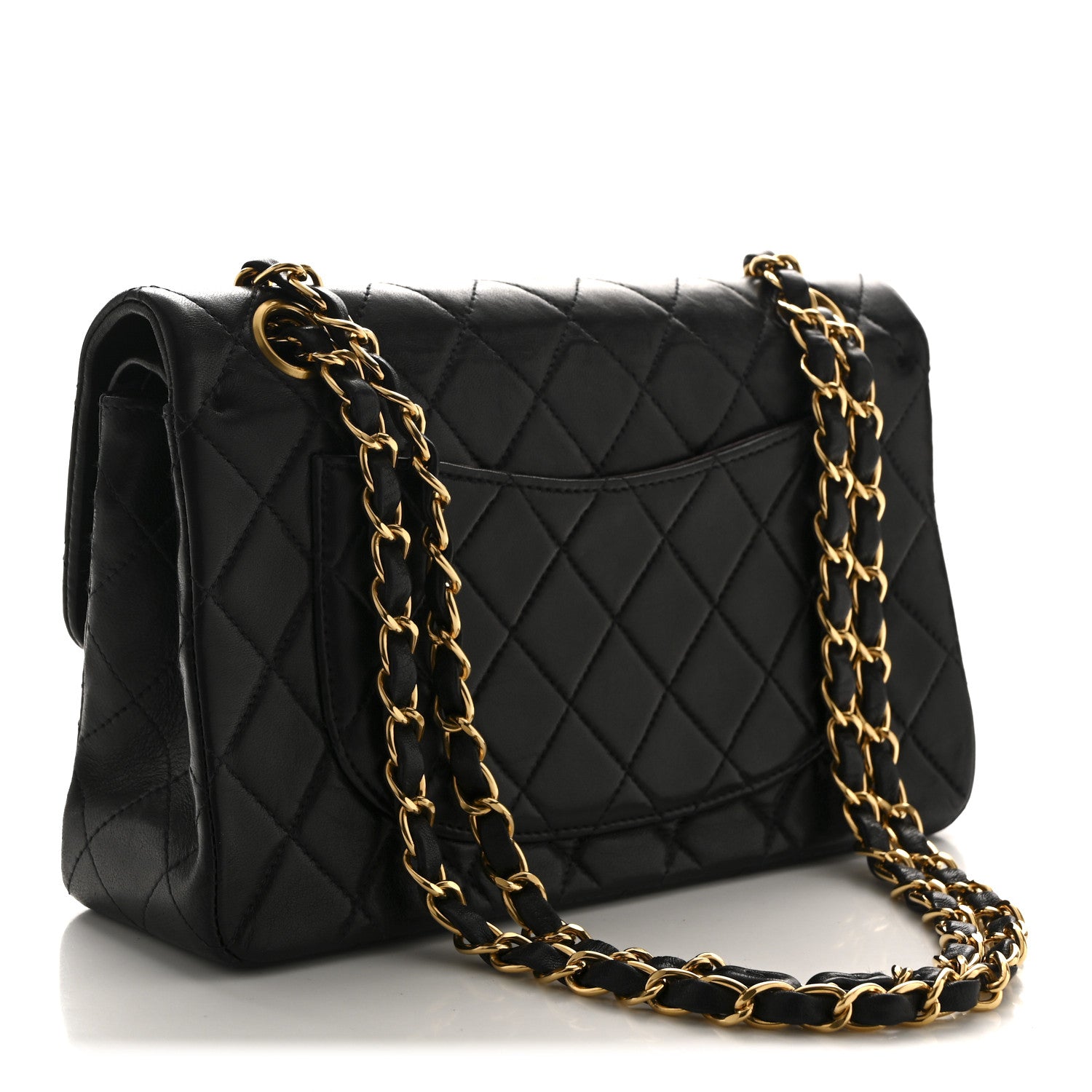 Chanel Lambskin Quilted Small Double Flap Black 3 of 10