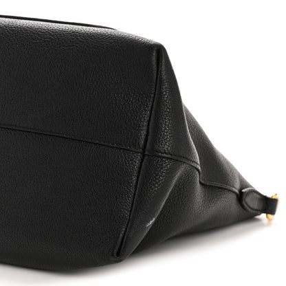 Prada Vitello Daino Pocket Small Tote Black 11 of 17