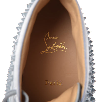 Christian Louboutin Mens Suede Louis Spikes Flat Sneakers 42.5 Blue 11 of 13