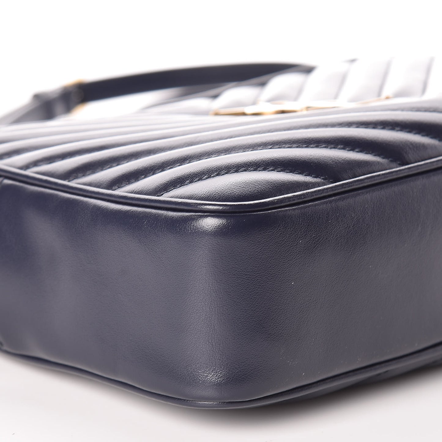 Calfskin Matelasse Monogram Lou Camera Bag Navy