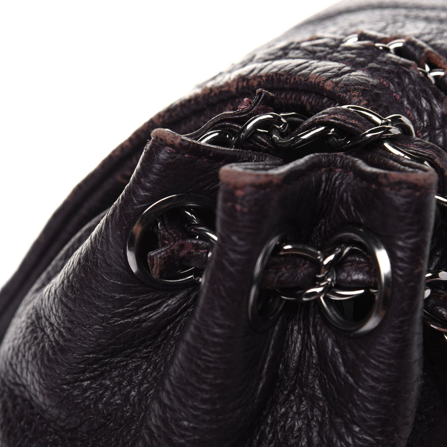 Chanel Metallic Deerskin Luxe Ligne Flap Black 30 of 34