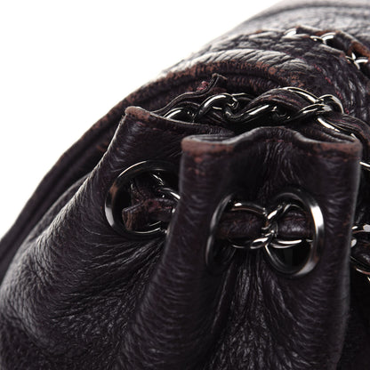 Chanel Metallic Deerskin Luxe Ligne Flap Black 30 of 34