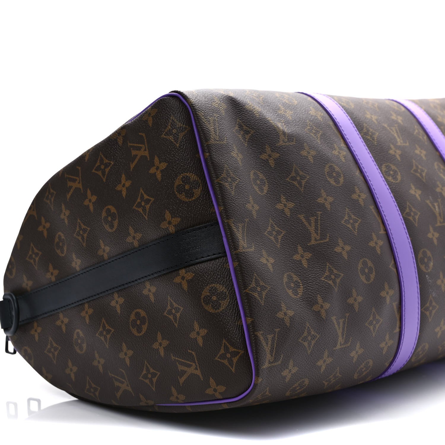 Louis Vuitton ケース ダークパープル Louis Vuitton Monogram Macassar Keepall Bandouliere 50 Purple