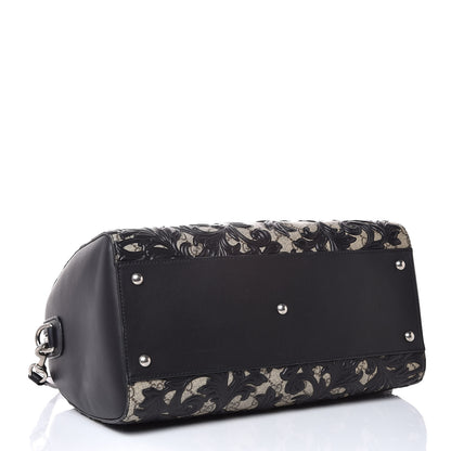 Gucci GG Supreme Monogram Arabesque Large Boston Black 4 of 8