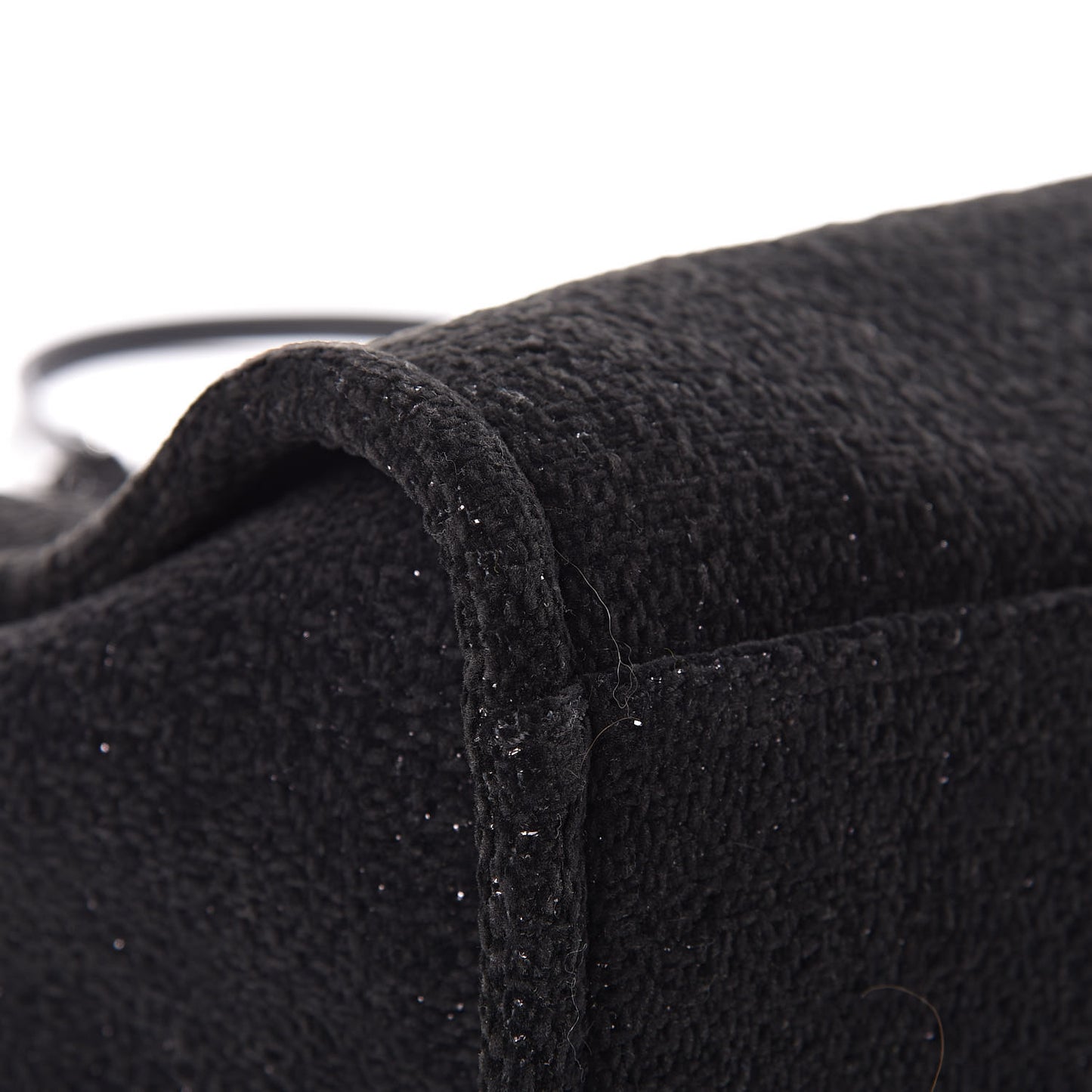 Lurex Boucle Small Deauville Tote Black