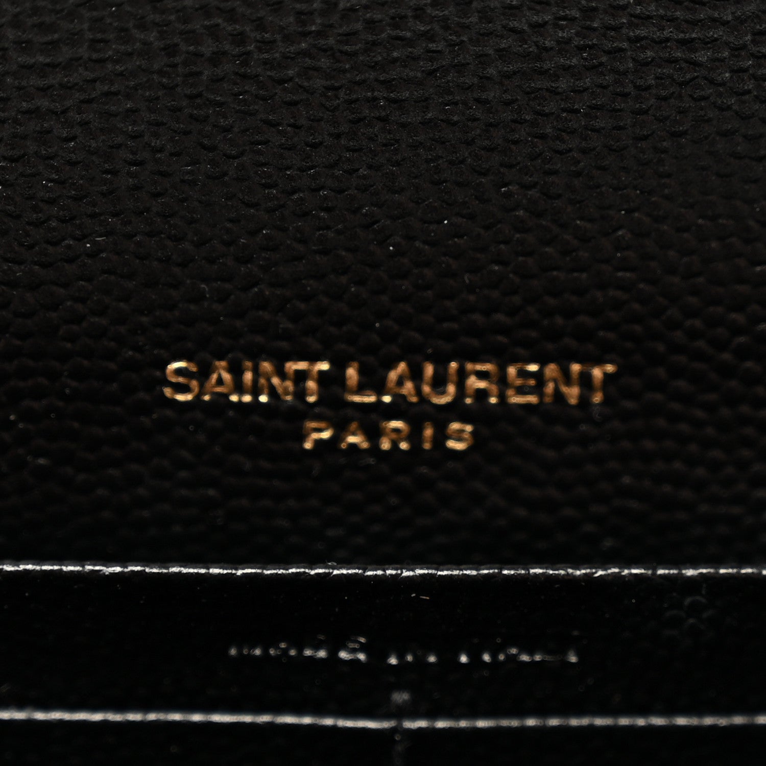 Saint Laurent Grain De Poudre Mixed Matelasse Triquilt Large Monogram Wallet Black 6 of 12