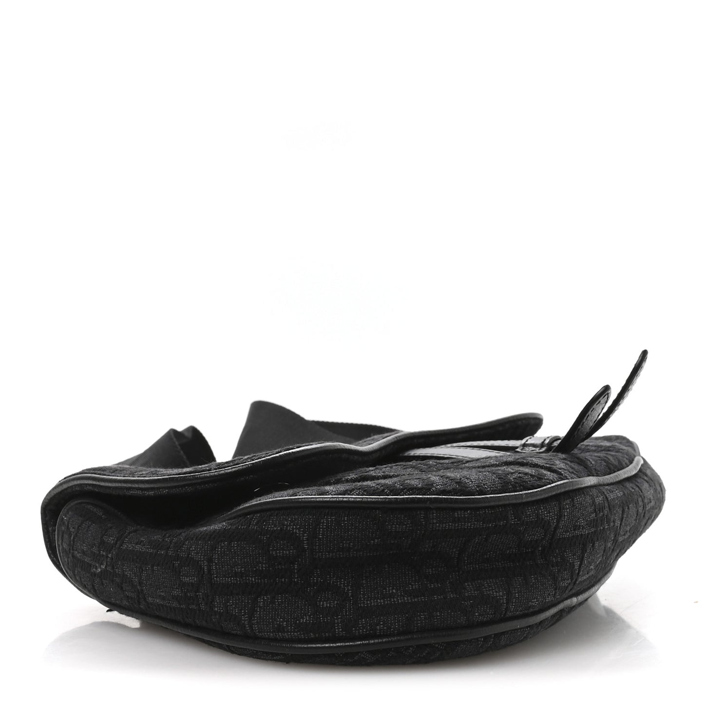 Oblique Mens Saddle Bag Black Blue