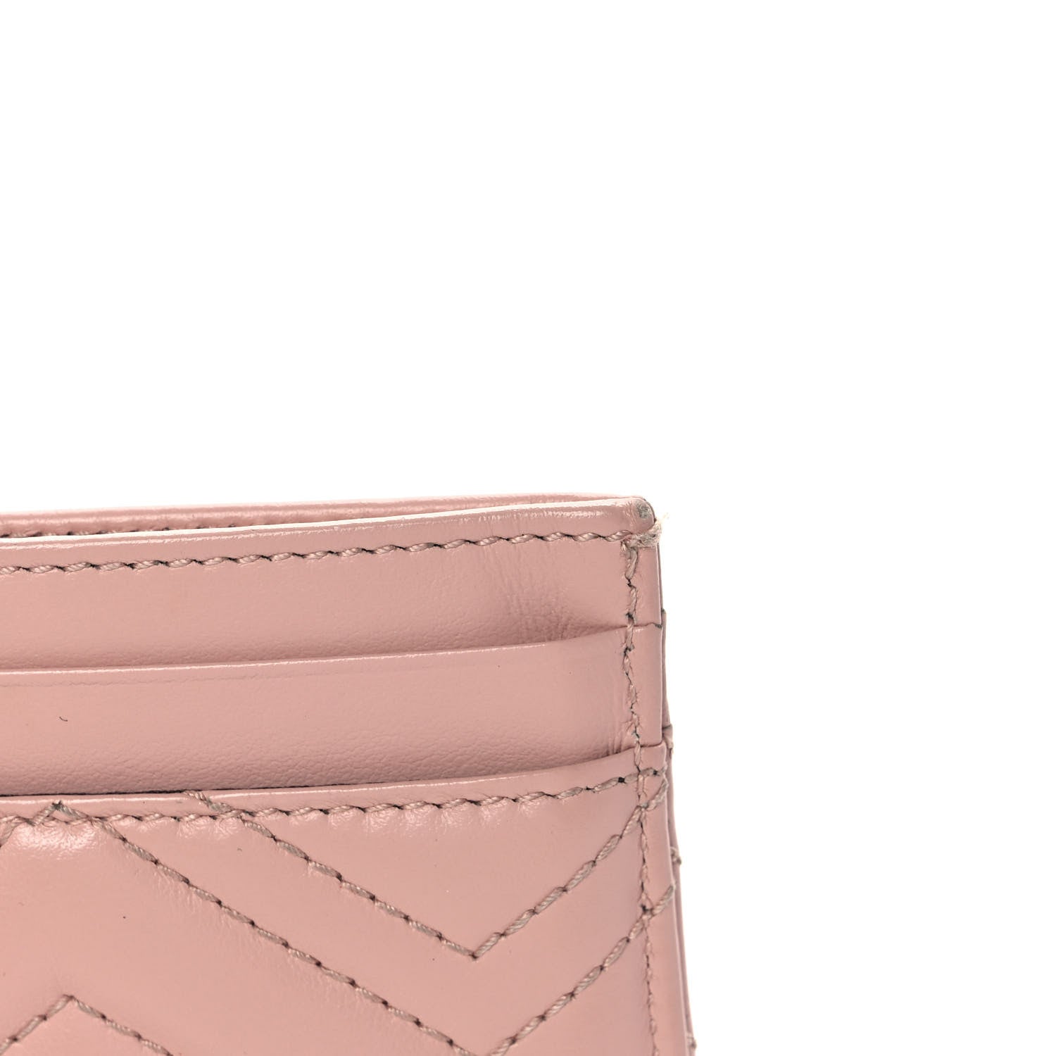 Gucci Calfskin Matelasse GG Marmont Card Holder Perfect Pink 12 of 13