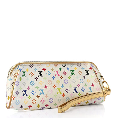 Louis Vuitton Monogram Multicolor Kate Clutch White 3 of 8