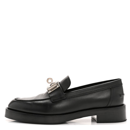 Hermes Calfskin Womens Hot Loafer 38 Black 39.5 Black 1 of 11