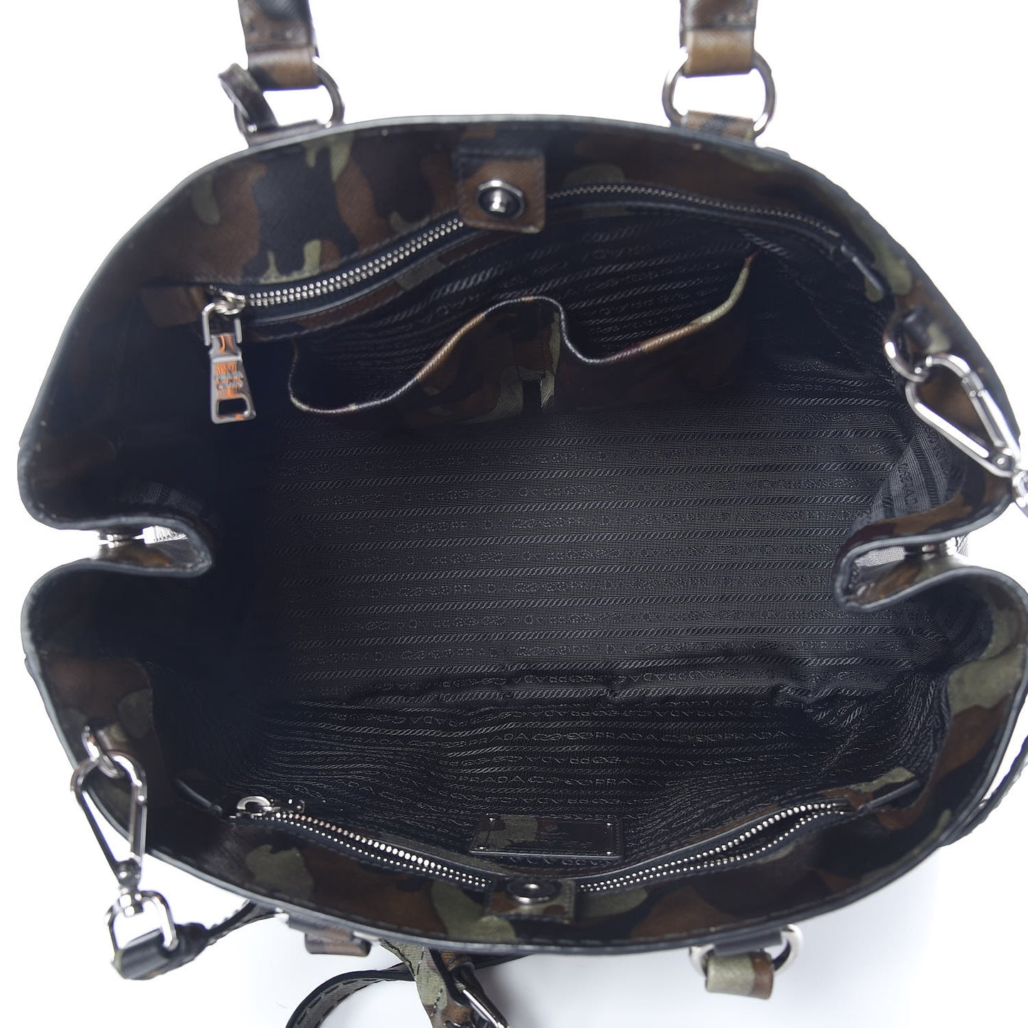 Saffiano Camouflage Military Tote Mimetico