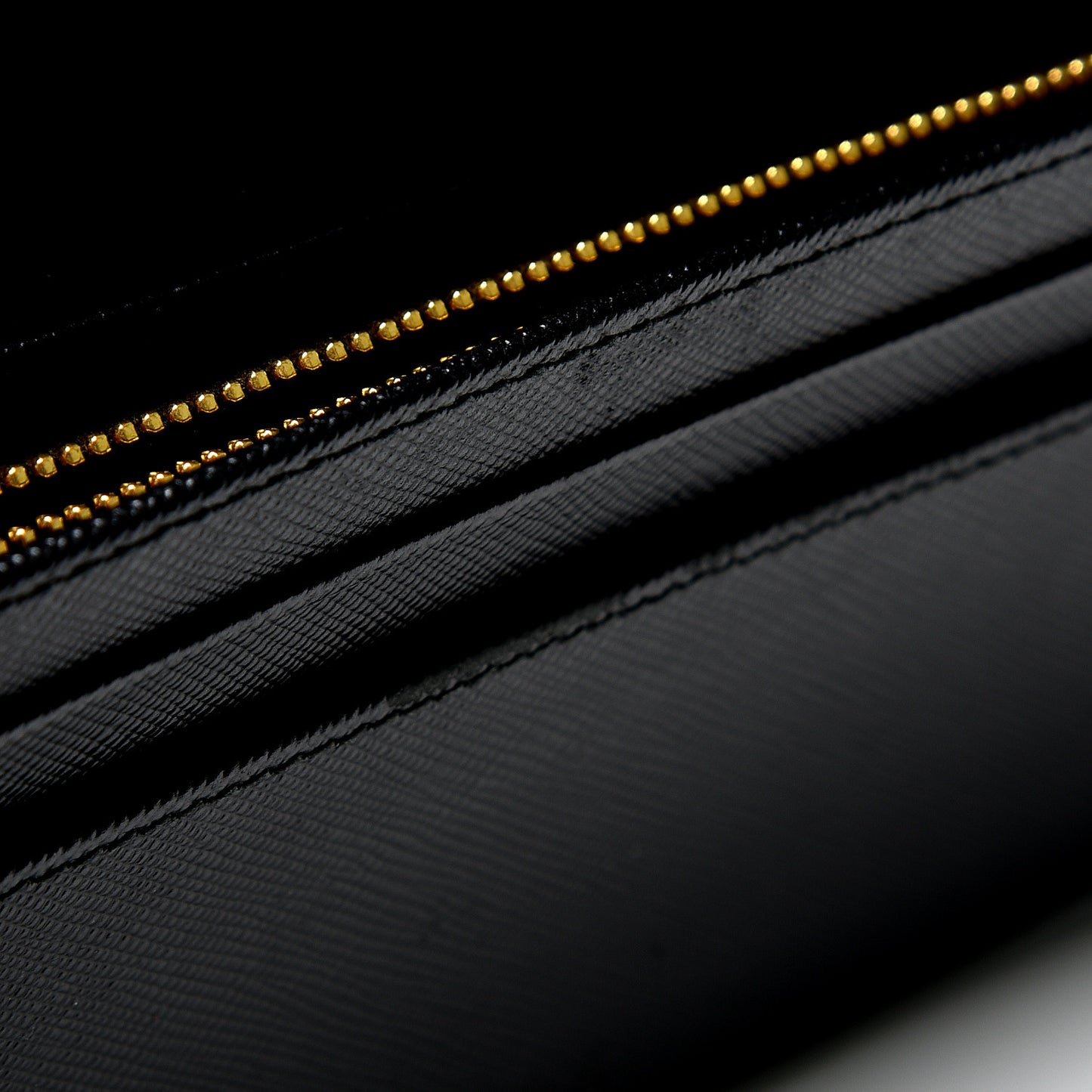 Saffiano Bow Continental Wallet Nero Black