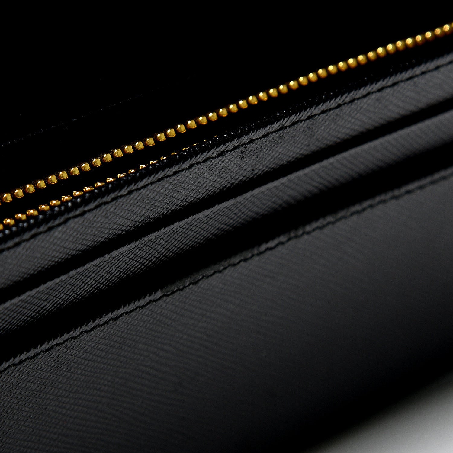 Prada Saffiano Bow Continental Wallet Nero Black 9 of 9