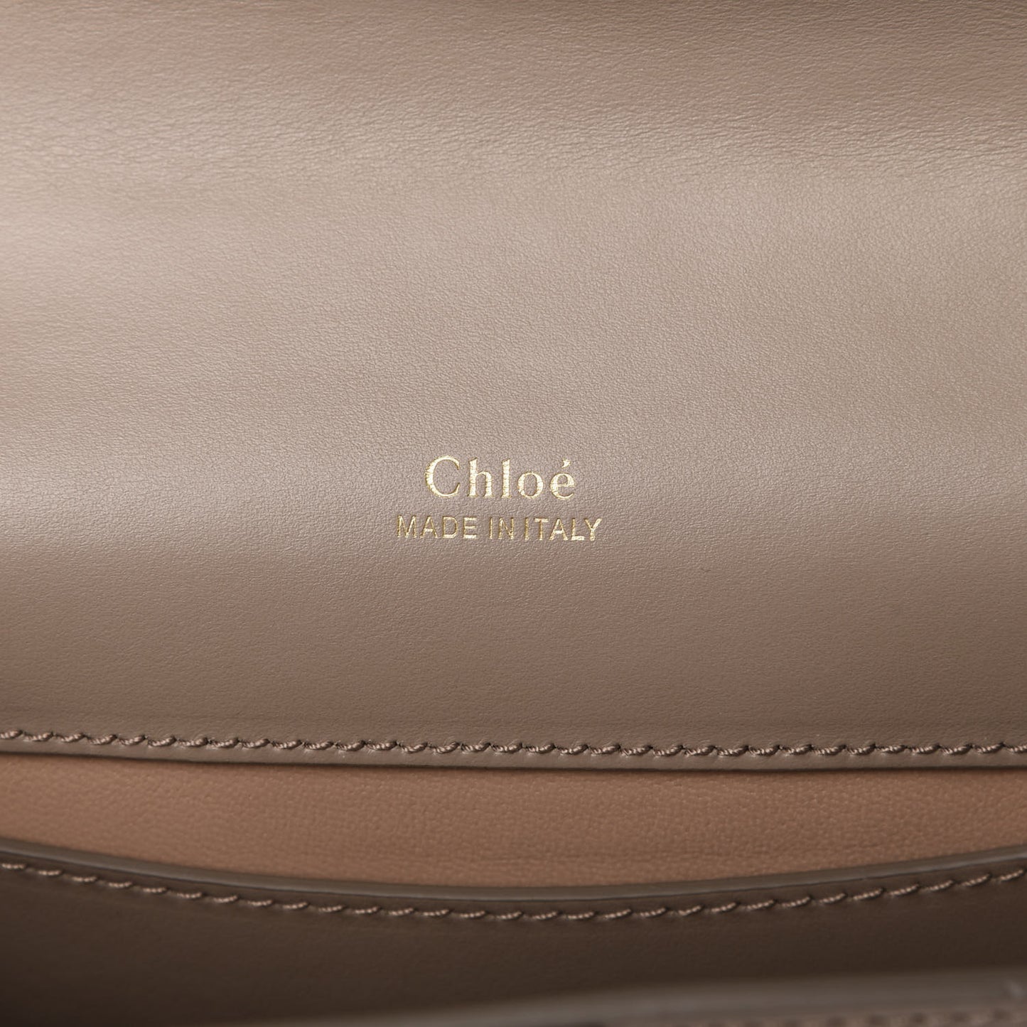 Shiny Goatskin Calfskin Mini Aby Chain Shoulder Bag Motty Grey