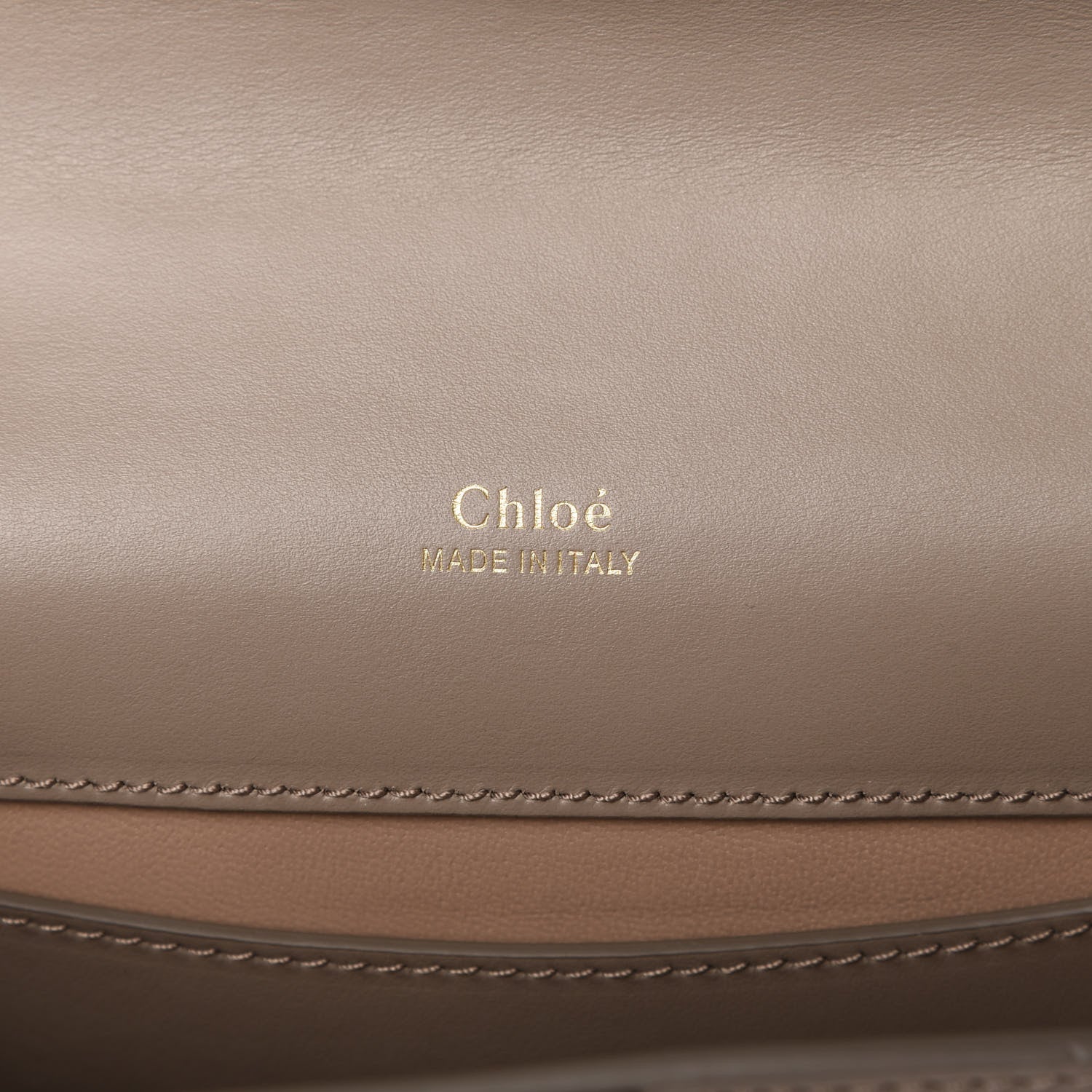 Chloe Shiny Goatskin Calfskin Mini Aby Chain Shoulder Bag Motty Grey 8 of 9