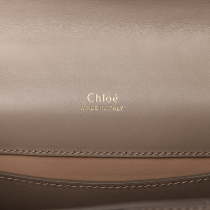 Chloe Shiny Goatskin Calfskin Mini Aby Chain Shoulder Bag Motty Grey 8 of 9
