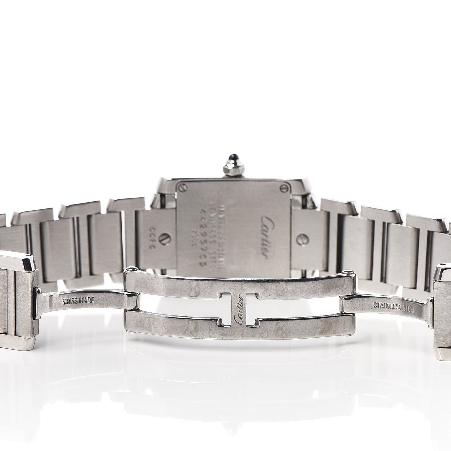 Stainless Steel 20mm Tank Francaise Quartz Watch