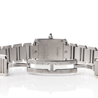 Cartier Stainless Steel 20mm Tank Francaise Quartz Watch 6 of 6