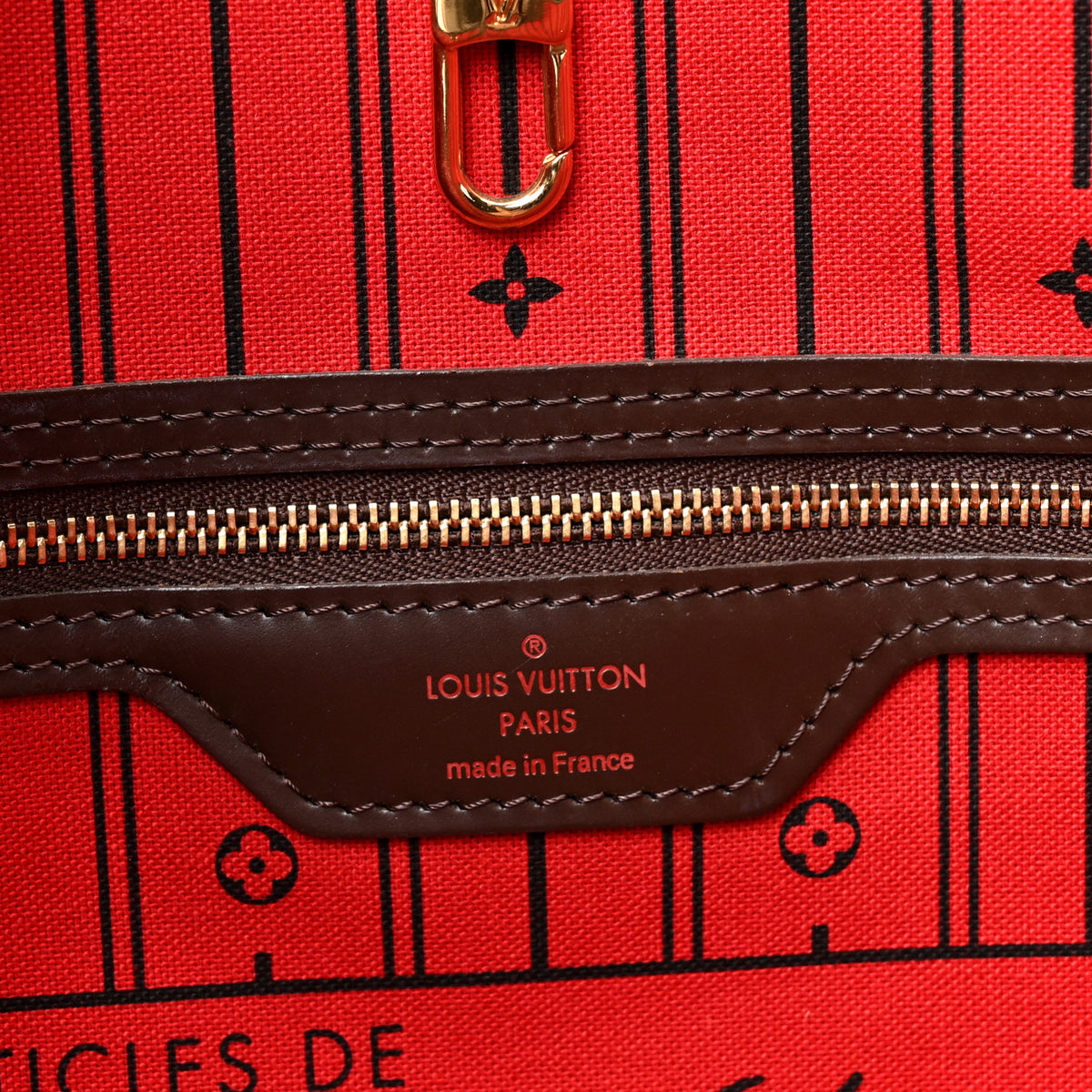 Louis Vuitton Damier Ebene Neverfull MM 6 of 12