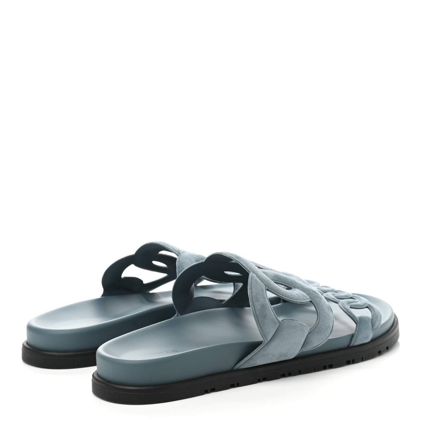 Suede Goatskin Extra Sandals 39.5 Bleu Pinede