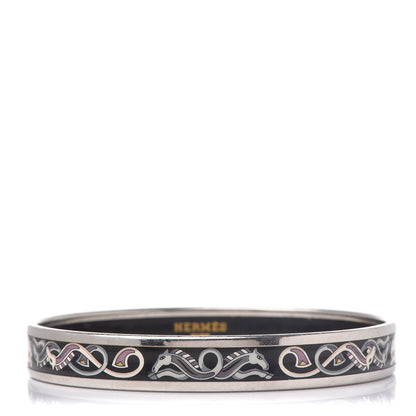 Hermes Enamel Printed Narrow Bracelet 70 1 of 5