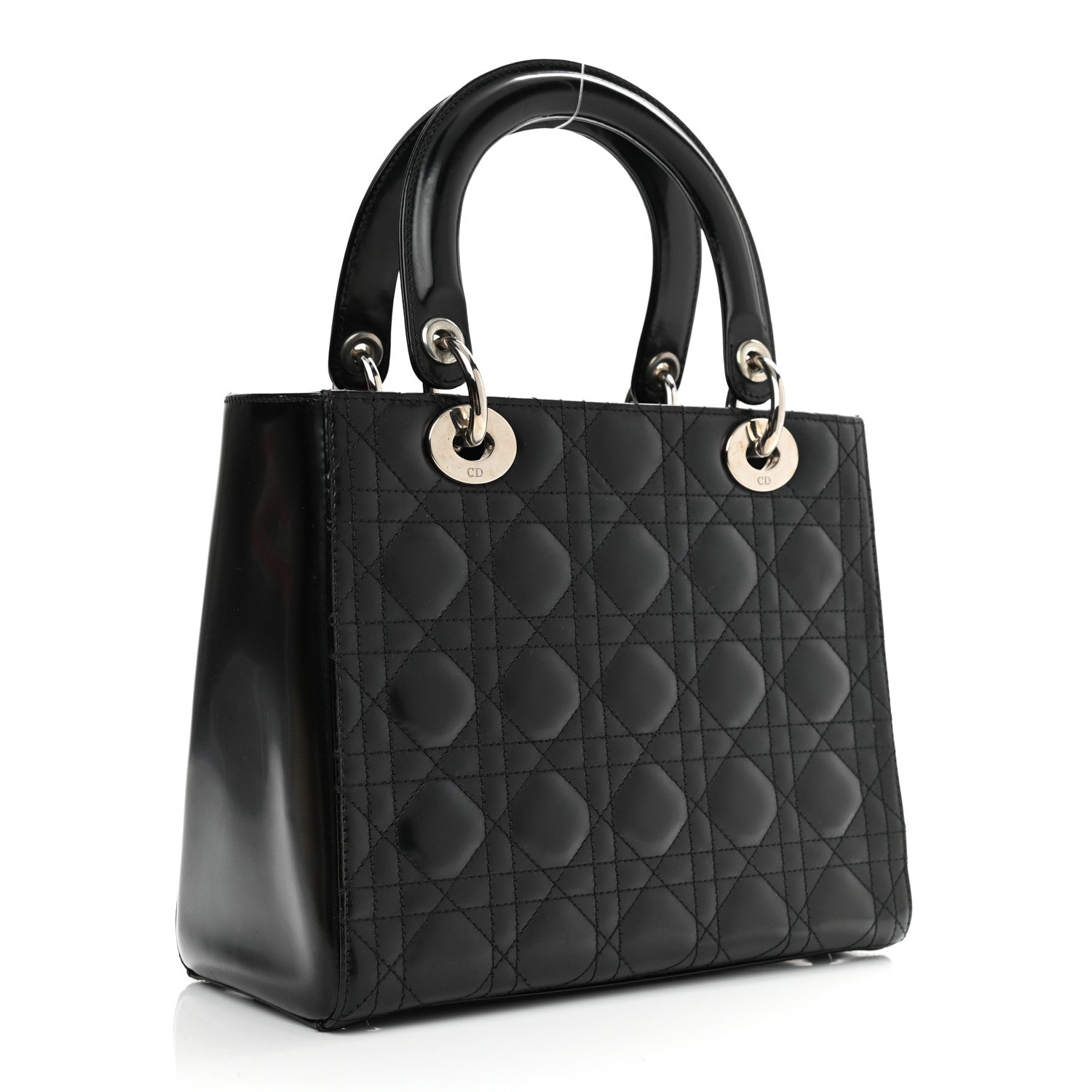 Christian Dior Patent Cannage Medium Lady Dior Black 2 of 10