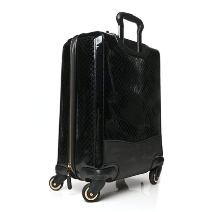 Gucci Patent Microguccissima Carry On Suitcase Black 2 of 12