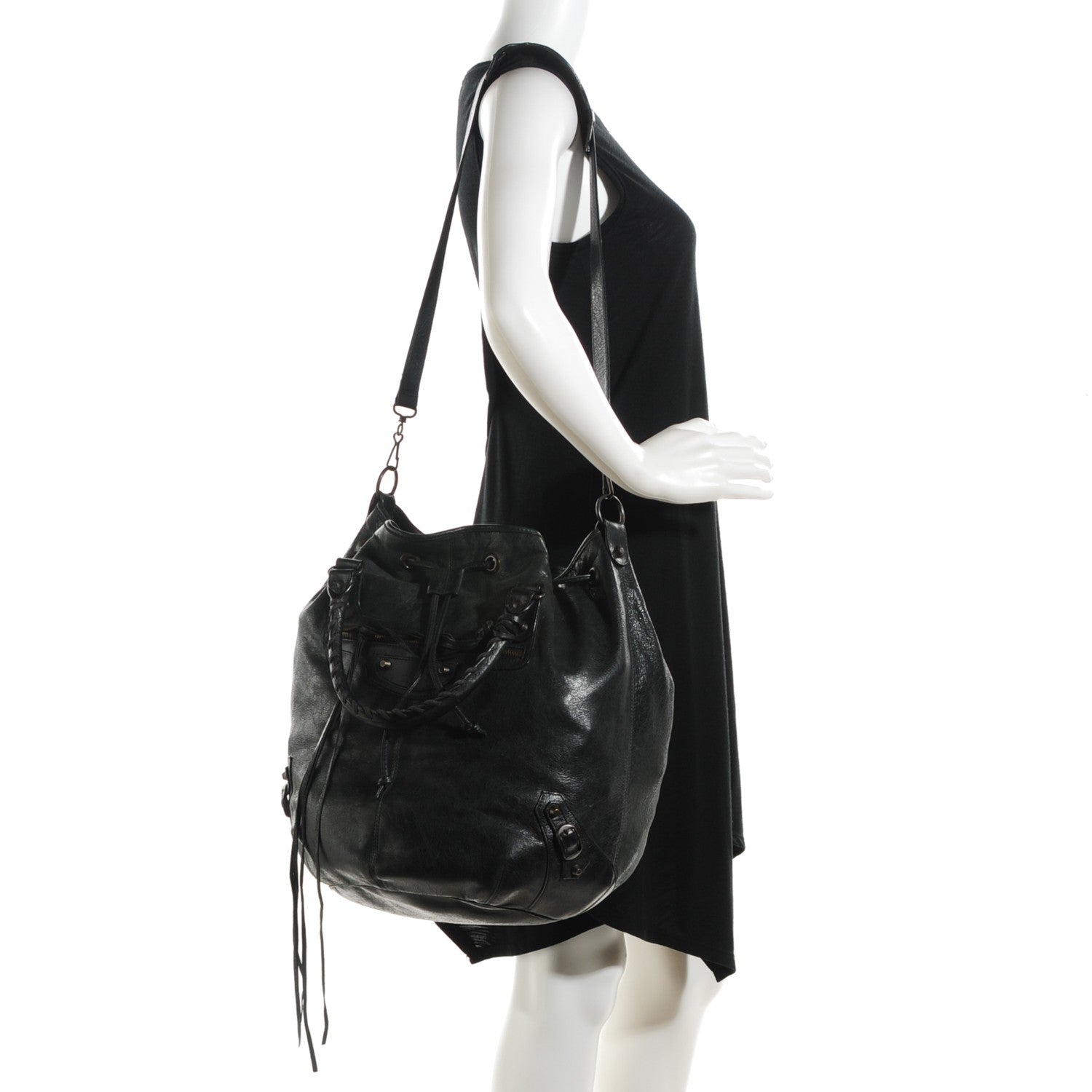 Balenciaga Agneau Classic Hardware Pompon Black 2 of 9